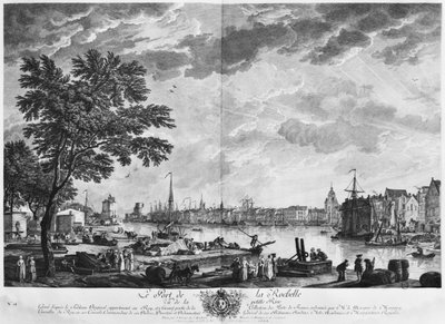 Port of La Rochelle, seen from the small shore, series of 